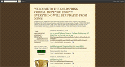 Desktop Screenshot of goldspringinc.blogspot.com