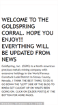 Mobile Screenshot of goldspringinc.blogspot.com