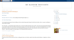 Desktop Screenshot of myrandomthoughtsondisplay.blogspot.com