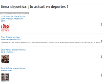 Tablet Screenshot of lineadeportiva-alexzerlin.blogspot.com
