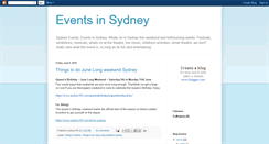Desktop Screenshot of events-in-sydney.blogspot.com