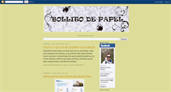 Desktop Screenshot of bollitodepapel.blogspot.com