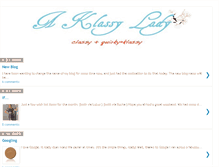 Tablet Screenshot of aklassylady.blogspot.com