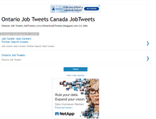 Tablet Screenshot of ontariojobtweets.blogspot.com