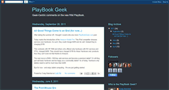 Desktop Screenshot of playbookgeek.blogspot.com