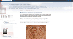 Desktop Screenshot of matematica-de-los-nudos.blogspot.com