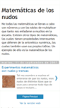 Mobile Screenshot of matematica-de-los-nudos.blogspot.com
