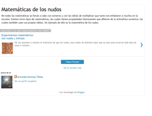 Tablet Screenshot of matematica-de-los-nudos.blogspot.com