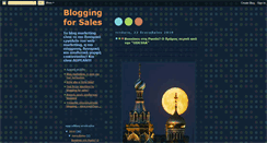 Desktop Screenshot of bloggingforsales.blogspot.com