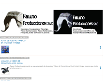 Tablet Screenshot of faunoproducciones.blogspot.com