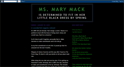 Desktop Screenshot of msmarymack.blogspot.com