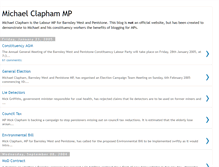 Tablet Screenshot of michael-clapham.blogspot.com