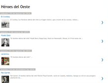 Tablet Screenshot of heroesdeloeste.blogspot.com