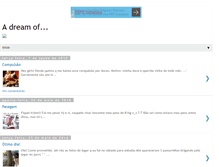 Tablet Screenshot of adreamof.blogspot.com