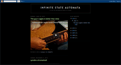Desktop Screenshot of infinitestateautomata.blogspot.com