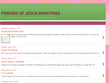 Tablet Screenshot of friendsofjesusministries.blogspot.com