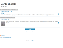 Tablet Screenshot of claricesclasses.blogspot.com