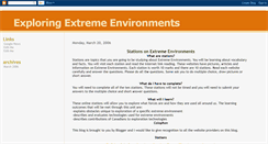 Desktop Screenshot of extreme-environments.blogspot.com