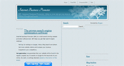 Desktop Screenshot of internetbusinesspromoterreview.blogspot.com