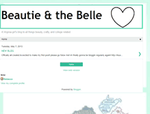 Tablet Screenshot of beautieandthebelle.blogspot.com