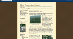 Desktop Screenshot of okapiconservationproject.blogspot.com