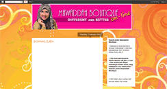 Desktop Screenshot of mawaddahboutiqueonline.blogspot.com