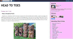 Desktop Screenshot of headtotoesinclothes.blogspot.com