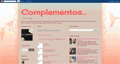 Desktop Screenshot of complementosyunchinmas.blogspot.com