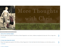 Tablet Screenshot of morethoughtswithchris.blogspot.com