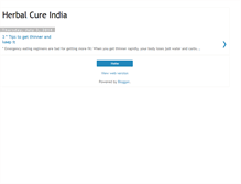 Tablet Screenshot of herbalcureindia.blogspot.com