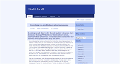 Desktop Screenshot of healthsensei.blogspot.com