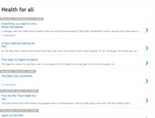 Tablet Screenshot of healthsensei.blogspot.com