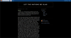 Desktop Screenshot of letthenationsbeglad.blogspot.com