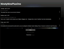 Tablet Screenshot of ninetynineplusone.blogspot.com