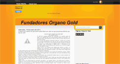 Desktop Screenshot of fundadoresorganogold.blogspot.com