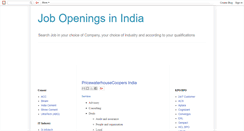 Desktop Screenshot of job-openings-india.blogspot.com