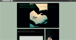 Desktop Screenshot of memoriesofnobody-shahrin.blogspot.com