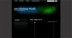 Desktop Screenshot of aahackingworld.blogspot.com