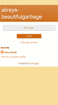 Mobile Screenshot of alireys-beautifulgarbage.blogspot.com