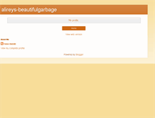 Tablet Screenshot of alireys-beautifulgarbage.blogspot.com