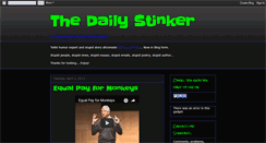 Desktop Screenshot of dailystinker.blogspot.com