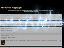 Tablet Screenshot of anygivenweeknight.blogspot.com