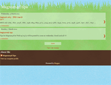 Tablet Screenshot of magnum4dtips.blogspot.com