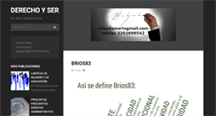 Desktop Screenshot of derechoyser.blogspot.com
