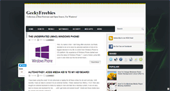 Desktop Screenshot of geekyfreebies.blogspot.com