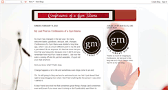 Desktop Screenshot of confessionsofagymmama.blogspot.com