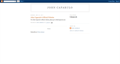 Desktop Screenshot of johncaparulo.blogspot.com