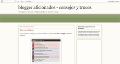 Desktop Screenshot of bloggeraficionados.blogspot.com