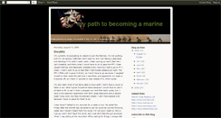 Desktop Screenshot of becomingamarine.blogspot.com