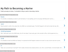 Tablet Screenshot of becomingamarine.blogspot.com